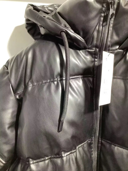 Winter Women's Cold Coat Winter Jackets For Women 2023 Warm Leather PU Parkas Winter Coat Promotion Female Outerwear