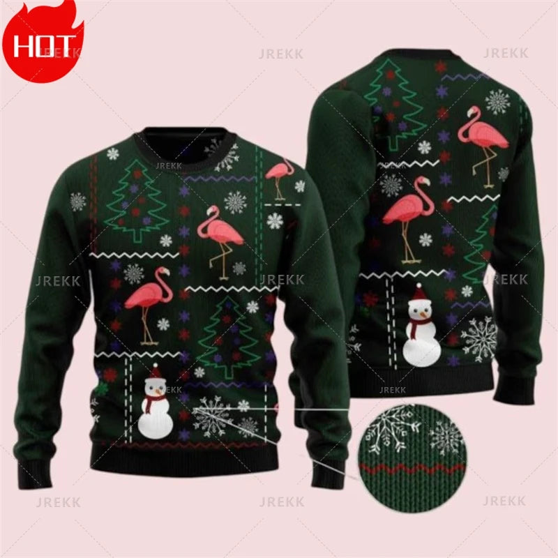 Merry Christmas 3D Printed Sweatshirts Santa Claus Graphic Christmas Sweater Men Fashion Ugly Christmas Sweater New In Sweaters