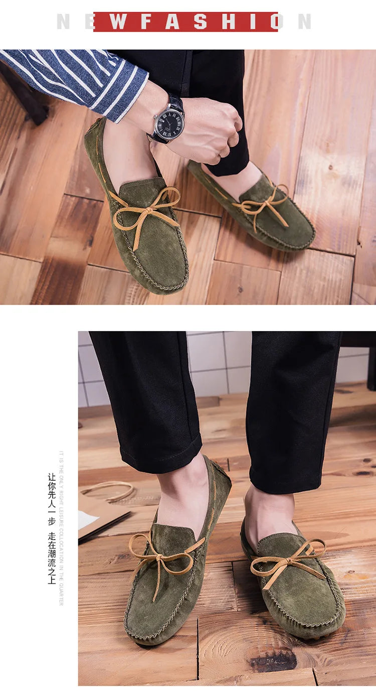 2023 Leather Men Casual Shoes Luxury Brand comfortable Slip on Formal Loafers Men Moccasins Italian Soft Male Driving Shoes