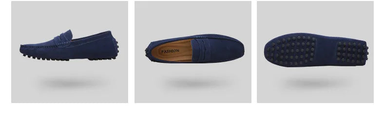 Men High Quality Leather Loafers Men Casual Shoes Moccasins Slip On Men's Flats Fashion Men Shoes Male Driving Shoes 2023