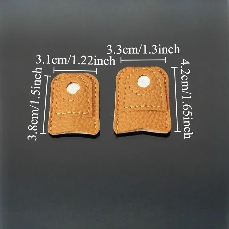 Leather Finger Cap for Sewing Needles, Household Hand-sewing Cross-stitch Needle Holder, Protection Finger Cap for Sewing