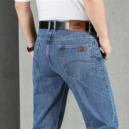 Jeans for Men Work Wear Male Cowboy Pants 2025 Fashion Trousers High Quality Original Classic Straight with Pockets New in Baggy