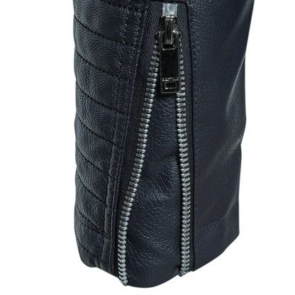 2023 New American Leather Coat Men's, Leather Jacket Men's Motorcycle Retro Tactical Top, Waterproof Coat