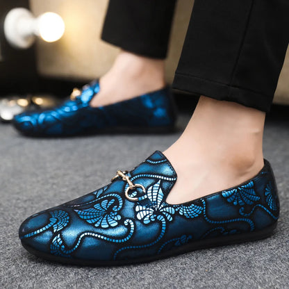 Leather Men Casual Shoes Fashion Formal Business Shoes Luxury Brand Mens Loafers Breathable Slip on Boat Driving Shoes