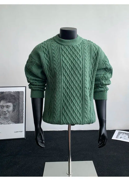 Cozy Winter Jumper Unisex Oversized Christmas Sweater Men Women Soft Casual Knit Pullover Long Sleeve Top for Cold Weather M-3XL