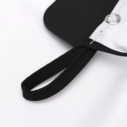 Professional Barber Cape Hair Cutting Cape Waterproof Silicone Collar Transparent Anti Static Salon Cape Eagle Shawl Style