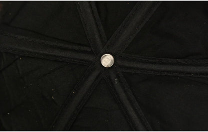 Tax excluded, add at checkout if applicable Fashion Men Genuine Cowhide Leather Baseball Cap Casual Real Leather Hat Autumn Wint