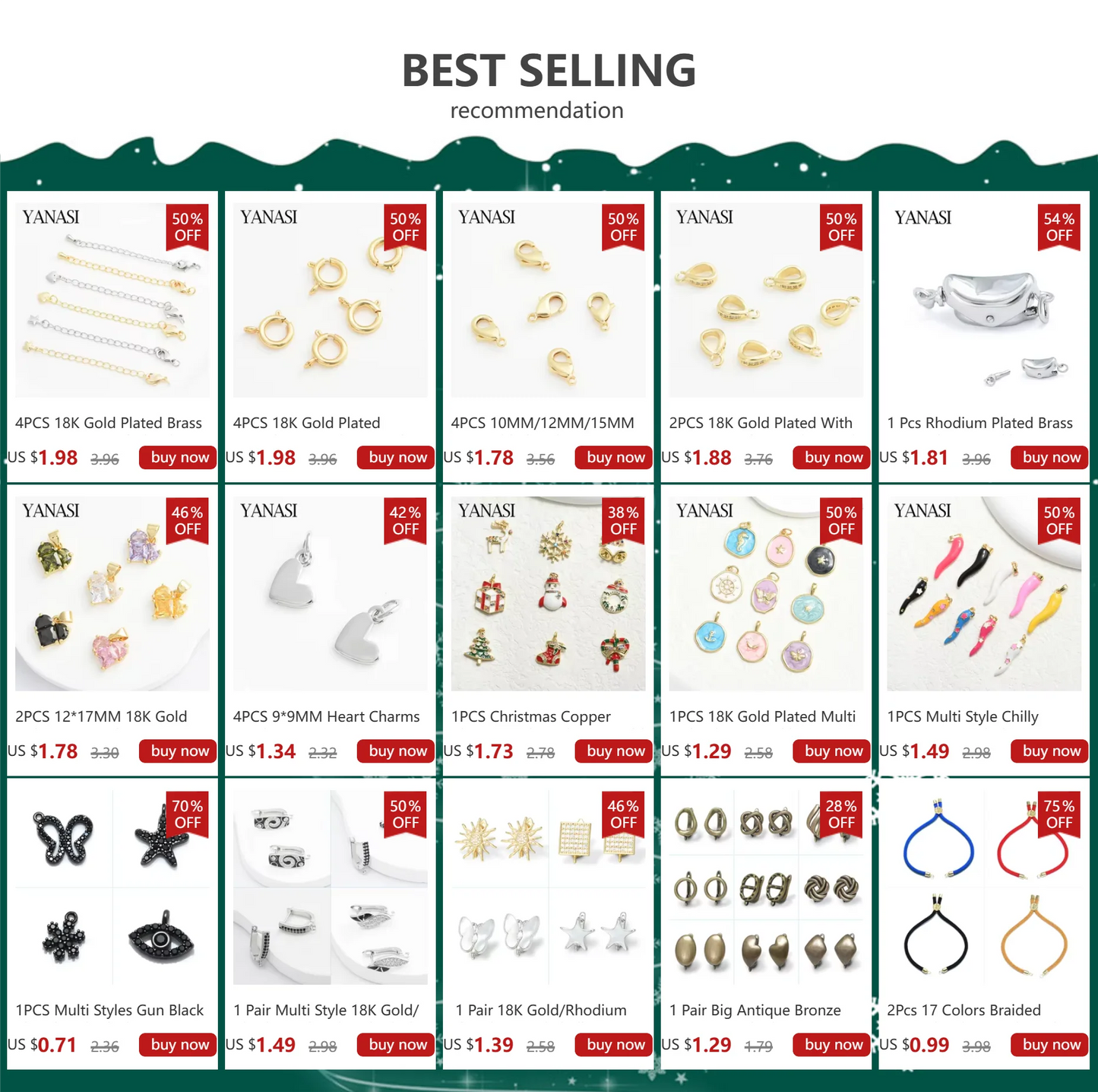 Trendy Accesories Supplies For Woman  Earring Hooks Findings Components DIY Jewellery Handmade Making