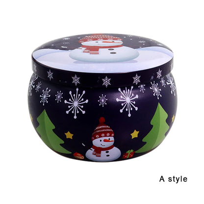 Christmas Candy Box Chocolate Sweets Aromatherapy Candle Jars DIY Ornaments Childrens Christmas Gifts 2023 New Year Decoration