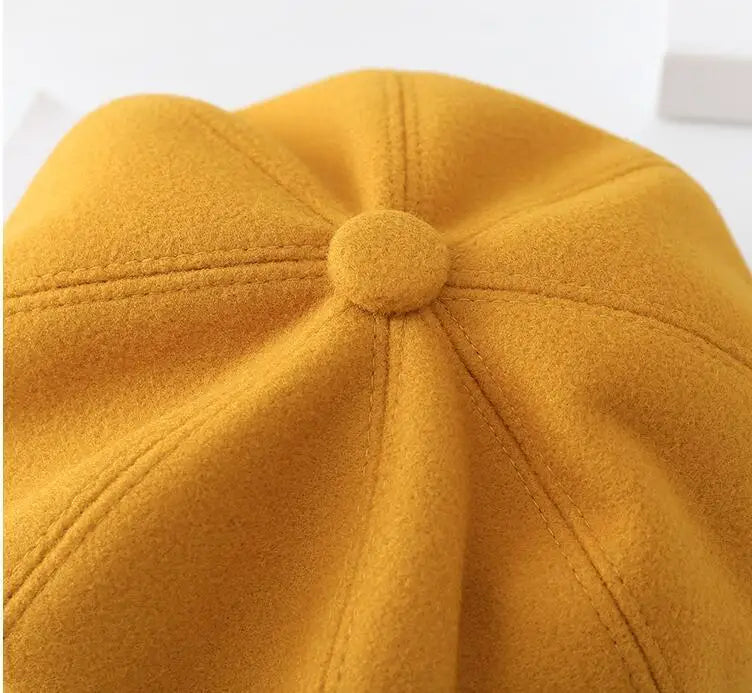 Kids Boys Girls PU Leather Hat 2024 New Arrival Children Princess Retro Beret Cap British Style Plaid Striped Cap Steetwear Hat