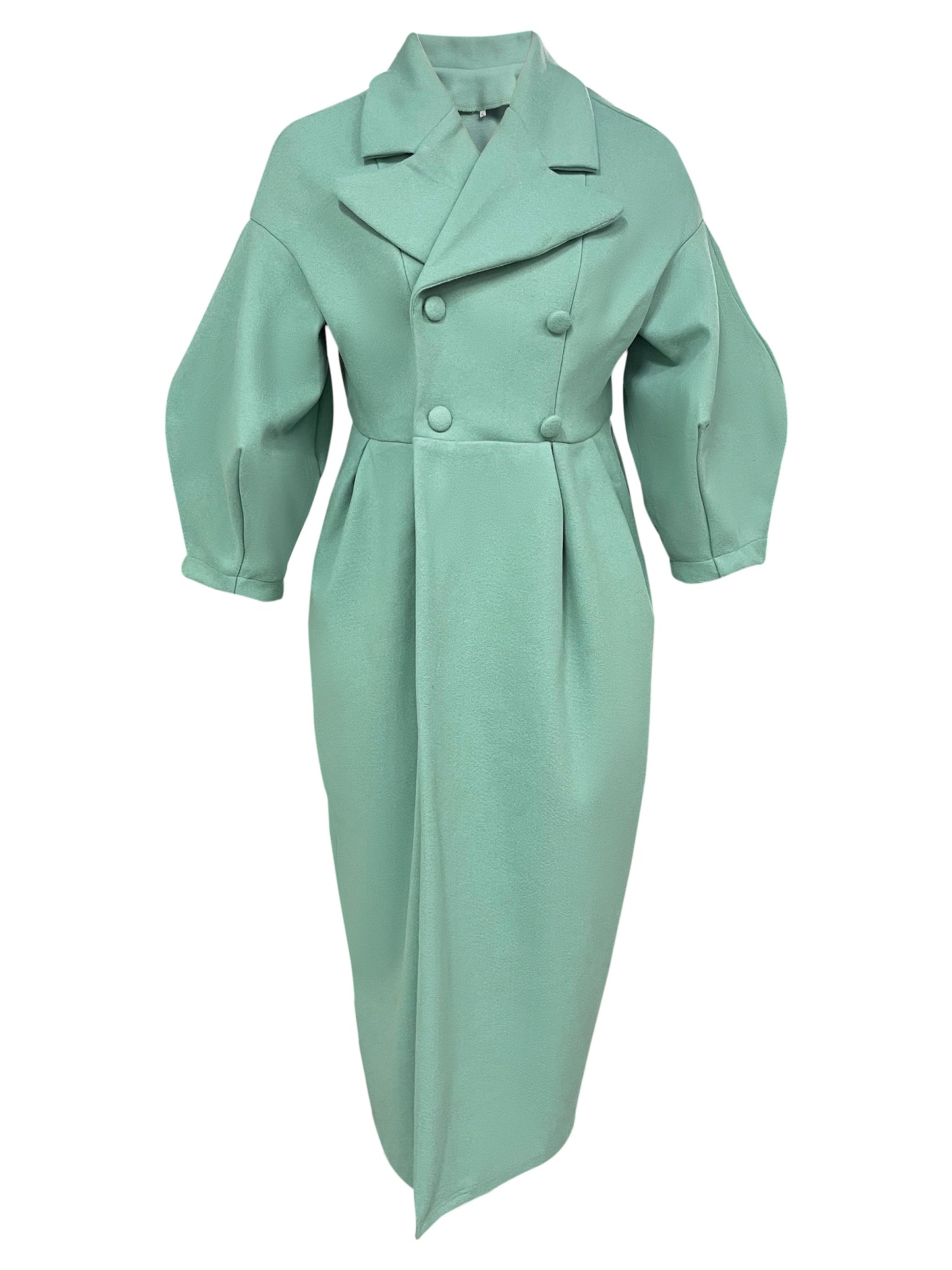 Winter Coat For Women Fashion Solid Loose Lapel Double Breasted Trench Vintage Long Sleeve Jackets Warm Thick Woman New In Coats