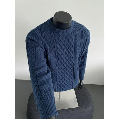 Cozy Winter Jumper Unisex Oversized Christmas Sweater Men Women Soft Casual Knit Pullover Long Sleeve Top for Cold Weather M-3XL