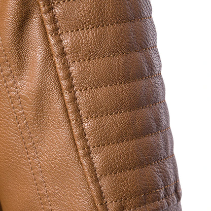 2023 New American Leather Coat Men's, Leather Jacket Men's Motorcycle Retro Tactical Top, Waterproof Coat