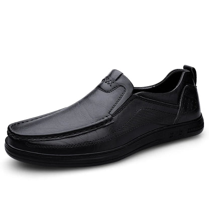 Italian High-quality Men's Genuine Leather Shoes Fashionable Loafers Men's Work Business Shoes Interview Formal Shoes
