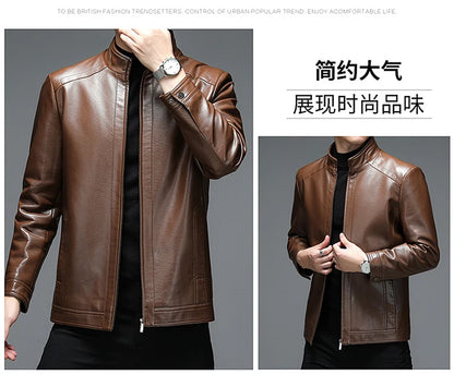 Genuine Leather Jacket Men Clothing Spring Goatskin Jackets for Man Business Casual Thin Coats Jaqueta Masculina Couro Legitimo