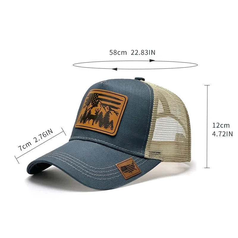 Fashion Leathers Baseball Caps for Women Men Female Male Sport Visors Snapback Cap Sun Hat Gorras Hombre Designer Trucker Hat
