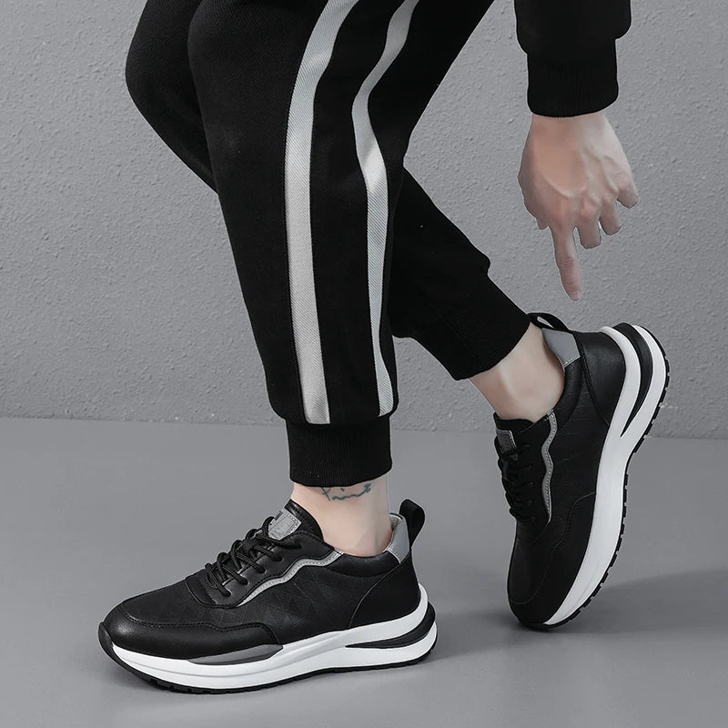 Men's leather shoes, including sports shoes, casual shoes, outdoor hiking shoes, driving shoes, and work shoes