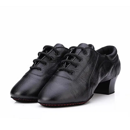 Leather Sports Shoes Perform Latin Dance Shoes For Men Bottom Female Ballroom Dancing Shoes Children Adult Ventilation Sneakers