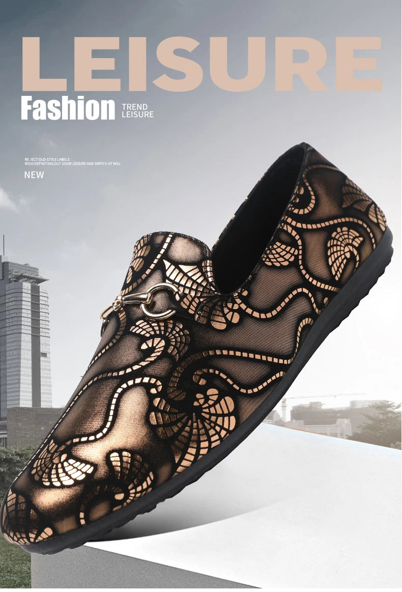 Leather Men Casual Shoes Fashion Formal Business Shoes Luxury Brand Mens Loafers Breathable Slip on Boat Driving Shoes