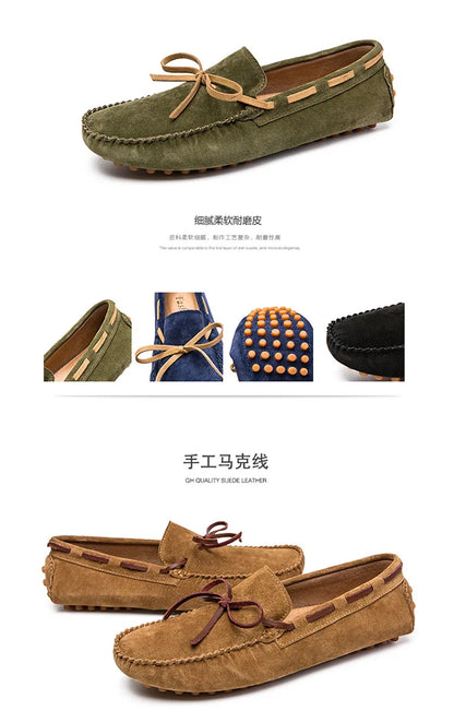Leather Men Casual Shoes Luxury Brand comfortable Slip on Formal Loafers Men Moccasins Italian Soft Male Driving Shoes