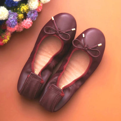 2024 Women Leather Breathable Ladies Comfortable Ballet Flats Driving Shoe Fashion Slip on Shallow Loafers Office Flat Boat Shoe