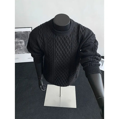 Cozy Winter Jumper Unisex Oversized Christmas Sweater Men Women Soft Casual Knit Pullover Long Sleeve Top for Cold Weather M-3XL