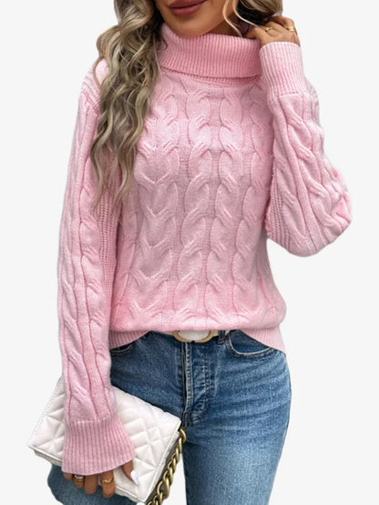 Women's Sweaters 2025 Fashionable Autumn Winter Clothes Woman Knitwear Pullover  High Neck Knit Turtleneck Sweater