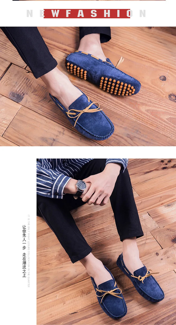 2023 Leather Men Casual Shoes Luxury Brand comfortable Slip on Formal Loafers Men Moccasins Italian Soft Male Driving Shoes