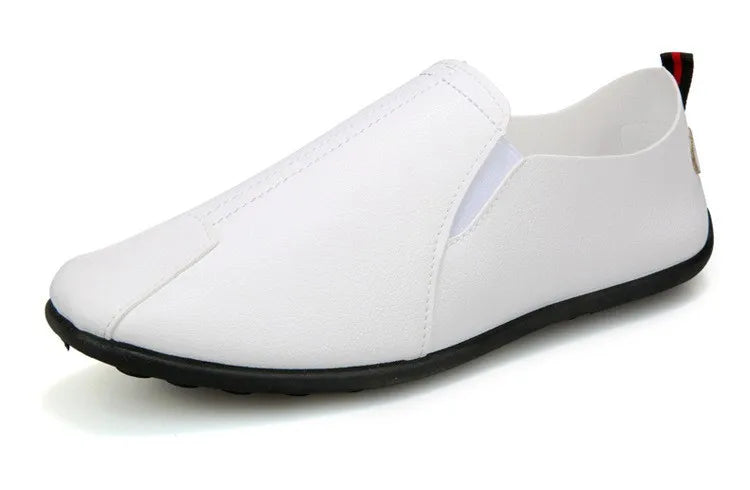 Leather Shoes Men's Shoes 2023 Spring and Autumn Season New Soft Sole Bean Shoes, Casual Shoes, Men's Lazy Shoes, Single Shoes