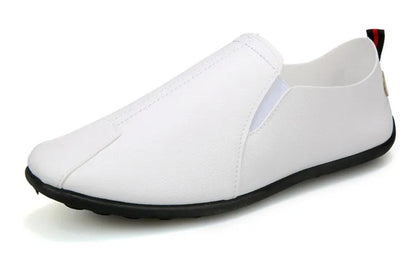 Leather Shoes Men's Shoes 2023 Spring and Autumn Season New Soft Sole Bean Shoes, Casual Shoes, Men's Lazy Shoes, Single Shoes