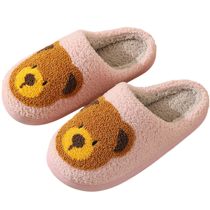Cute Bear Slippers Fluffy Winter House Shoes Lightweight Women Winter Slippers Bedroom Slippers Cozy Soft Plush Home Slippers