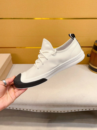 European Men's fashion Genuine leather Sports Lace-up classic Casual shoes sneakers Running shoes