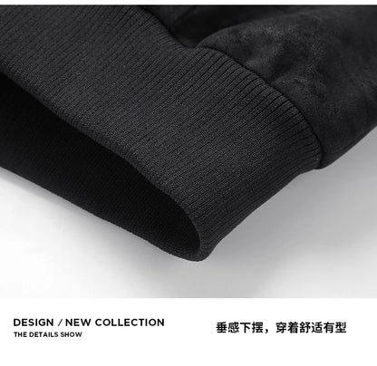 Mens Leather Jacket Suede Coats Waterproof Soft Shell Windbreaker Streetwear Moto Autumn Winter Jacket Men Clothing Mens Jacket