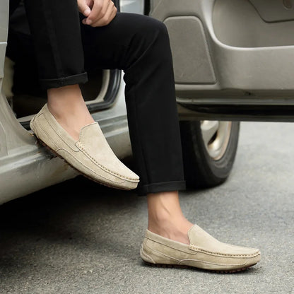 Suede Leather Man Loafers Luxury 2022 Casual Shoes For Men Boat Shoes Handmade Men Slipon Driving Shoes Male Moccasins Zapatos