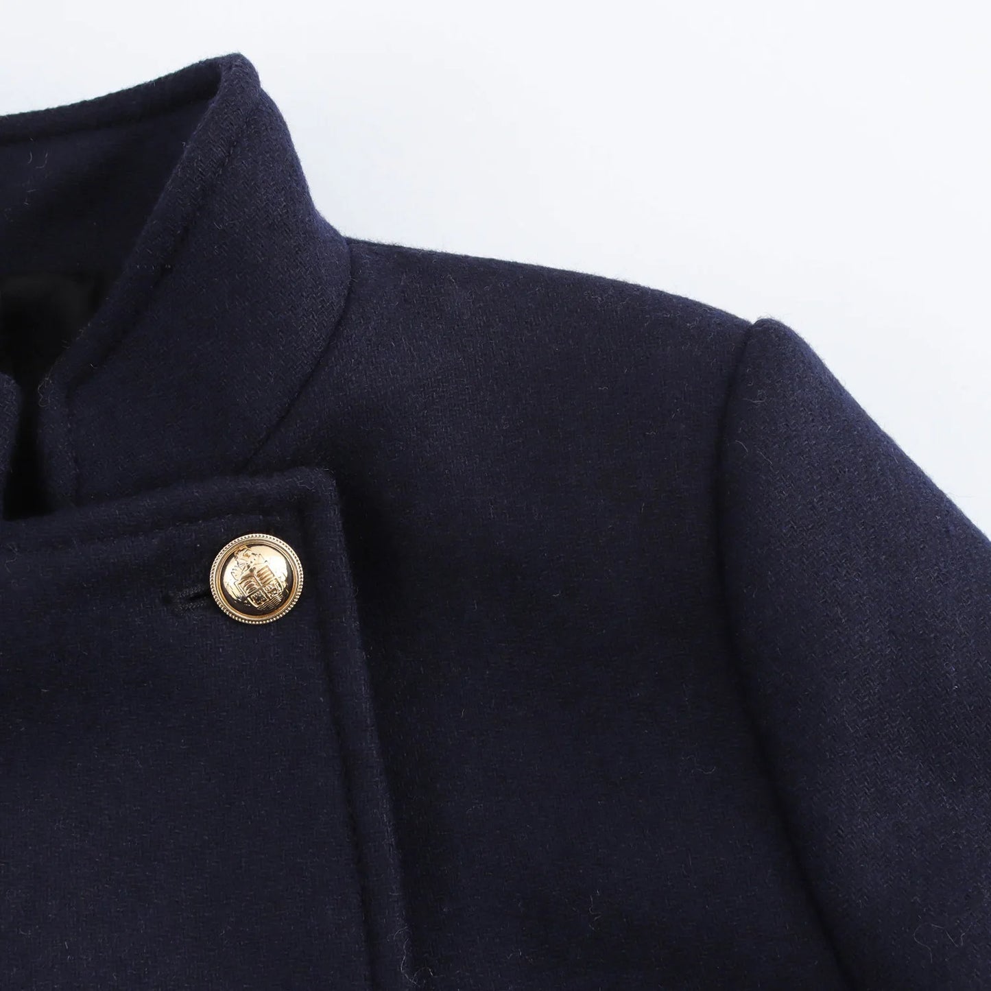 Winter Coat For Women 2024 Solid Lapel Double Breasted Long Cardigan Top Female Pokcet Streetwear Woman New In OuterCoat