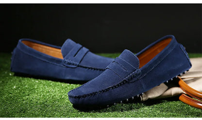 Men High Quality Leather Loafers Men Casual Shoes Moccasins Slip On Men's Flats Fashion Men Shoes Male Driving Shoes 2023