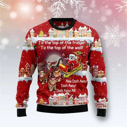 Funny 3D Christmas Swaeter Gift Santa Claus Patterned Ugly Sweater Jerseys And Sweaters Blouses For Men Women Pullover Hoodie