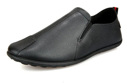 Leather Shoes Men's Shoes 2023 Spring and Autumn Season New Soft Sole Bean Shoes, Casual Shoes, Men's Lazy Shoes, Single Shoes