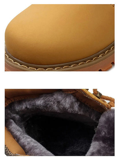 Genuine Leather Men Boots Casual Work Shoes Brown Luxury Brand Autumn Winter Handmade Fashion Male Ankle Boots Bot