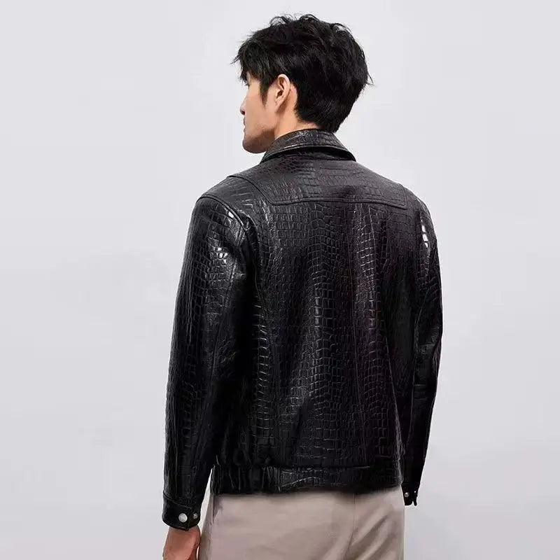 2025 new arrival high quality natural Genuine Leather coat men,male Cow leather jackets  PDD72