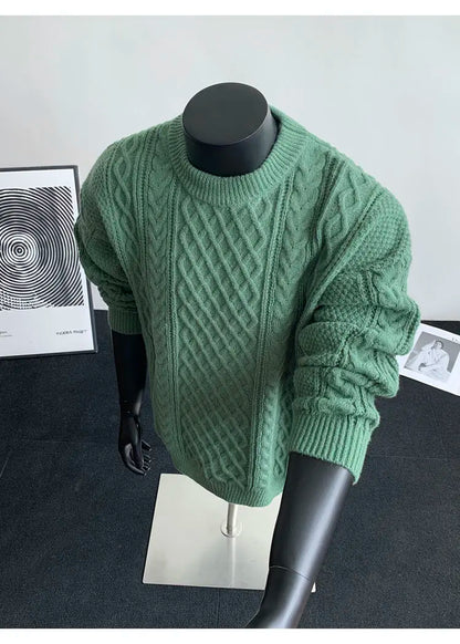 Cozy Winter Jumper Unisex Oversized Christmas Sweater Men Women Soft Casual Knit Pullover Long Sleeve Top for Cold Weather M-3XL