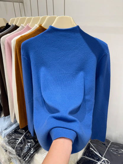 Sweater Women Autumn Winter Fashion Turtleneck Jumpers 2025 Female Long Sleeve Sweater Ladies Solid Knitted Soft Pullovers