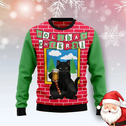 Christmas Family Party Ugly Beer Sweater For Men Funny Fashion O-neck Pullover Sweatshirt Merry Christmas Trend Design Sweaters