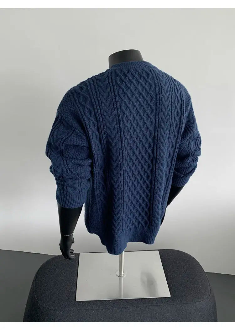 Cozy Winter Jumper Unisex Oversized Christmas Sweater Men Women Soft Casual Knit Pullover Long Sleeve Top for Cold Weather M-3XL