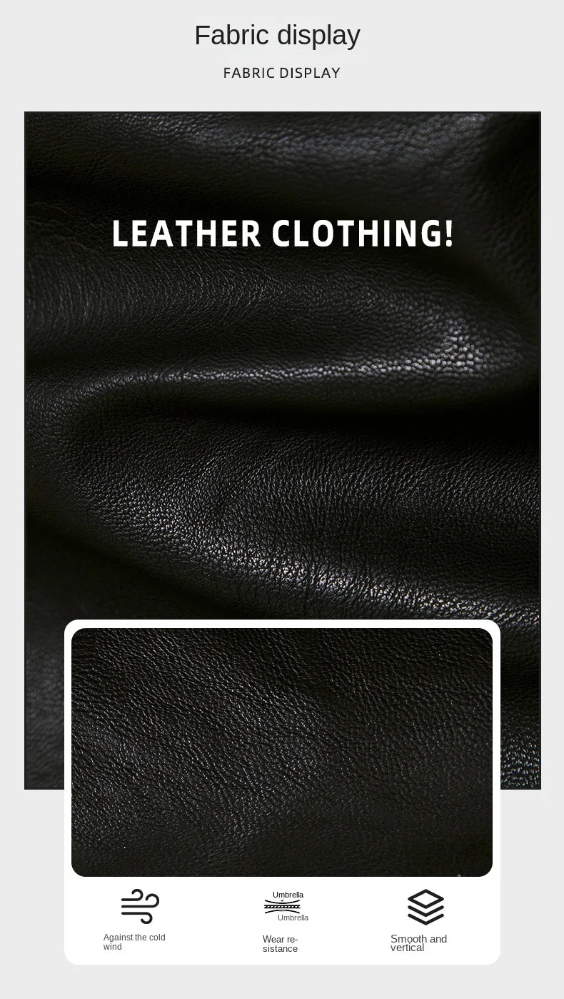 Men's Leather Jacket Winter Fleece Motorcycle Faux Leather Jacket Thick Warm Windbreaker Ropa De Hombre Slim Motorbiker Coat Men