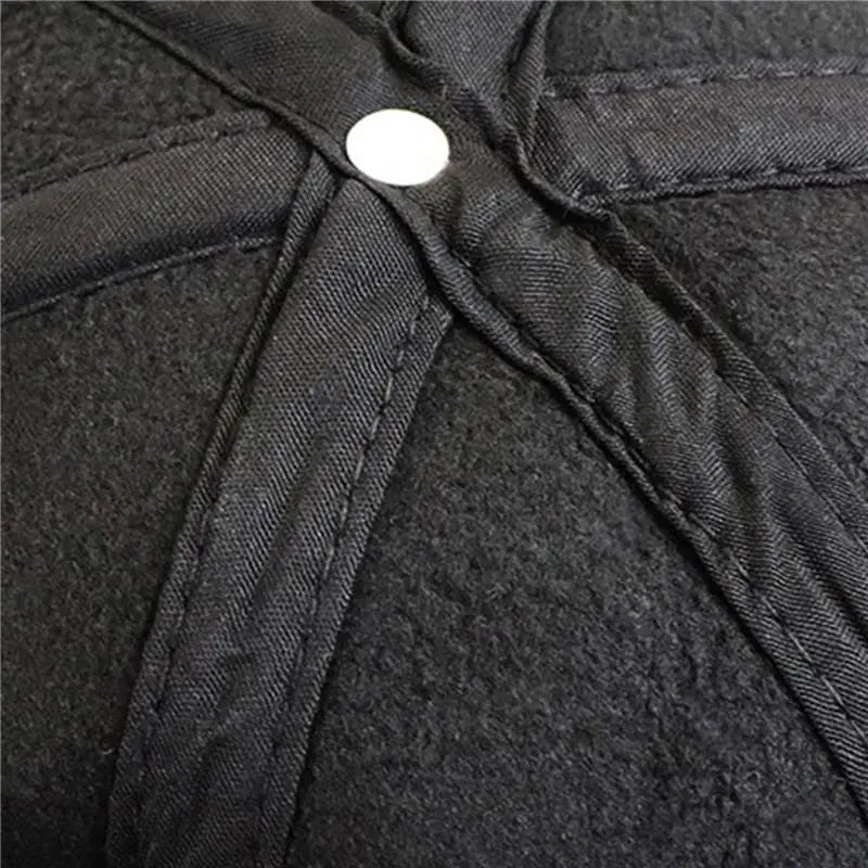 Baseball Cap Casual Fashion Hat Autumn And Winter Thin Plus Velvet Leather For Men New