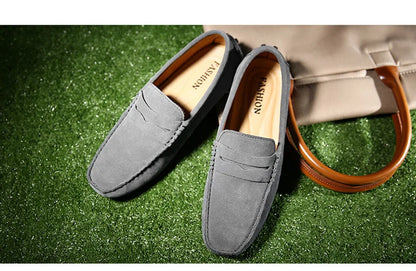 Men High Quality Leather Loafers Men Casual Shoes Moccasins Slip On Men's Flats Fashion Men Shoes Male Driving Shoes 2023