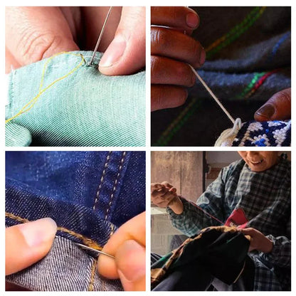 Leather Finger Cap for Sewing Needles, Household Hand-sewing Cross-stitch Needle Holder, Protection Finger Cap for Sewing