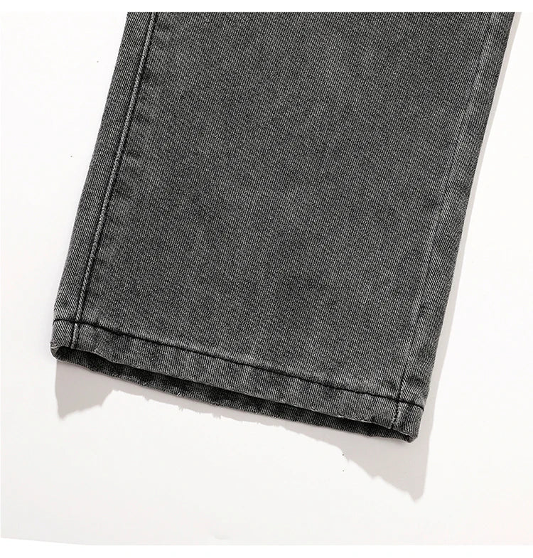 Jeans men's spring and summer 2025 new style trend straight versatile casual pants loose wide-leg mopping trousers