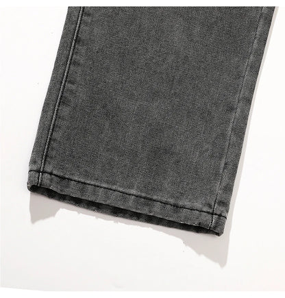 Jeans men's spring and summer 2025 new style trend straight versatile casual pants loose wide-leg mopping trousers